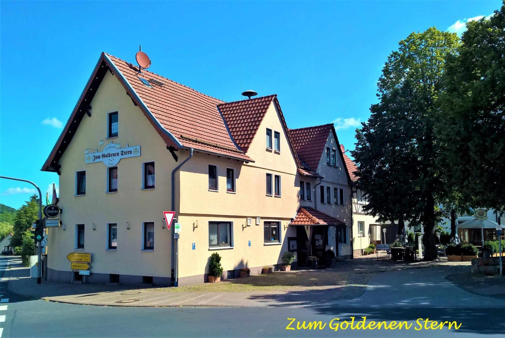Hotel-Restaurant Zum Goldenen Stern Großalmerode Exterior foto