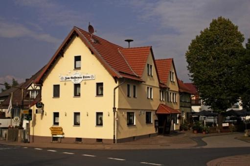Hotel-Restaurant Zum Goldenen Stern Großalmerode Exterior foto